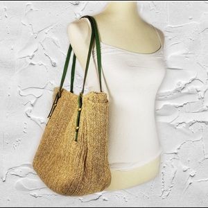 Straw tote bag